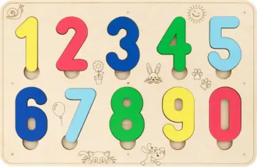 Сортер деревянный развивающий Цифры Сортер деревянный развивающий Цифры обложка книги