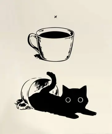 Тетрадь Naughty Cat, А5, 48 листов, клетка, в ассортименте обложка книги