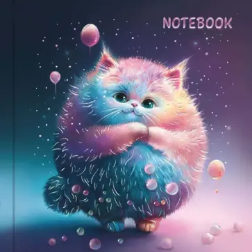 Блокнот Кот, 48 листов, точка обложка книги