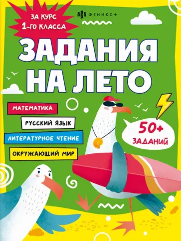 Задания на лето. За курс 1-го класса обложка книги