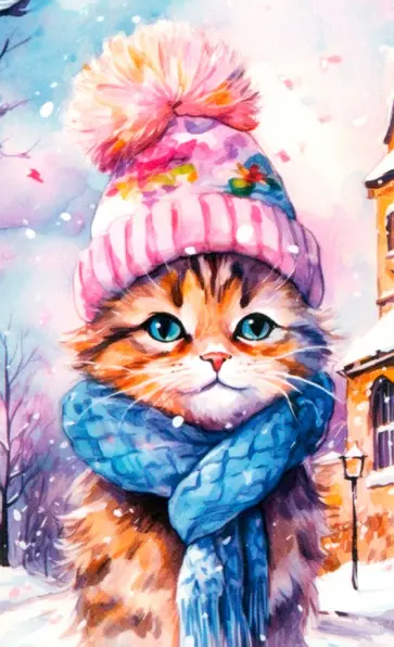 Алмазное панно на подвесе Шарф и шапка обложка книги