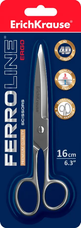Ножницы Ferro, цельнометаллические, 16 см обложка книги