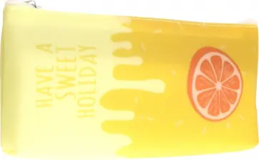 Пенал-косметичка Фрукты, силиконовый, в ассортименте обложка книги