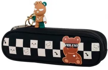 Пенал + брелок Violent Bear, в ассортименте обложка книги