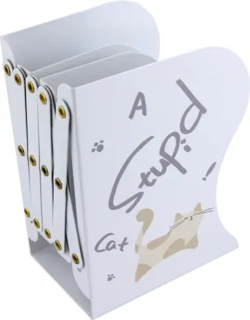 Подставка-лоток для книг Кошки, металлическая, в ассортименте обложка книги