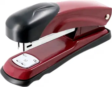 Степлер Liquid Metal №24/6, 26/6, 25 листов, металлический, бордовый обложка книги