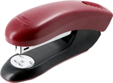 Степлер Stripe №24/6, 26/6, 20 листов, бордовый обложка книги