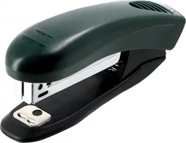 Степлер Stripe №10, 10 листов, с антистеплером, темно-зеленый обложка книги