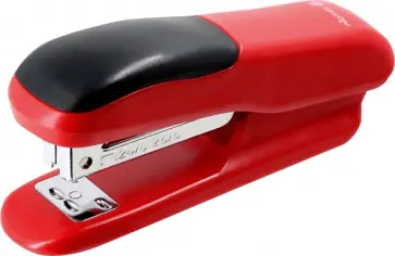 Степлер №24/6, 26/6, 20 листов, красный обложка книги