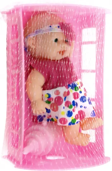 Пупс Мой малыш, в кроватке с бутылочкой обложка книги