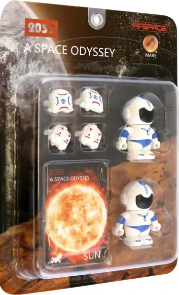 Игровой набор Покорители космоса. 2 фигурки космонавтов обложка книги