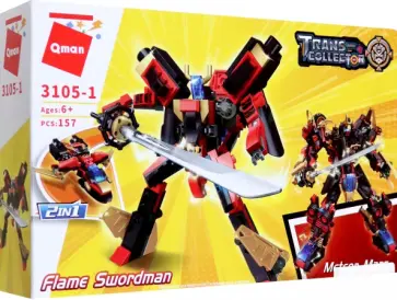 Конструктор Trans-collector. Робот-трансформер Огненный меченосец обложка книги