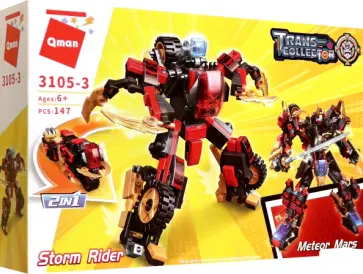 Конструктор Trans-collector. Робот-трансформер Всадник бури обложка книги