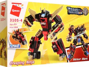 Конструктор Trans-collector. Робот-трансформер Крадущийся ниндзя обложка книги