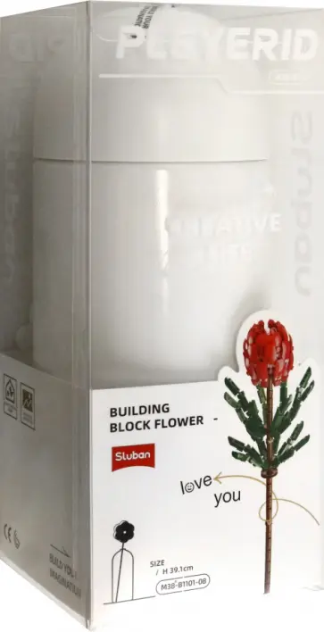 Конструктор Flower. Роза в вазе обложка книги