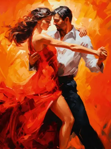 Алмазная мозаика Танго вдвоём, с подрамником обложка книги