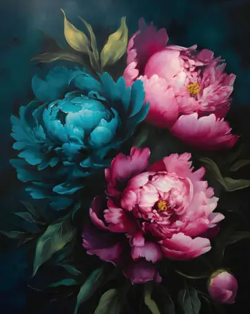 Алмазная мозаика Яркие цветы, с подрамником обложка книги