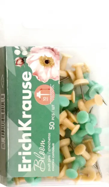 Кнопки силовые Pastel Bloom, 50 штук, ассорти Кнопки силовые Pastel Bloom, 50 штук, ассорти обложка книги