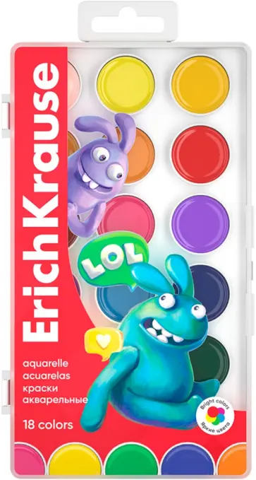 Краски акварельные Jolly Friends, 18 цветов обложка книги