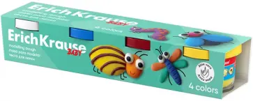 Тесто для лепки Baby с Алоэ Вера, 4 цвета обложка книги