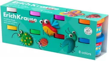 Тесто для лепки Baby с Алоэ Вера, 8 цветов обложка книги