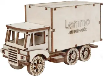 Конструктор 3D деревянный подвижный Фургон Чип обложка книги