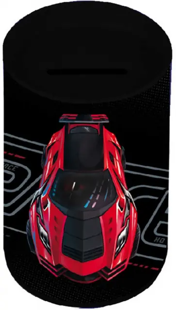 Копилка-подставка для канцелярских принадлежностей Суперкар, металлическая обложка книги