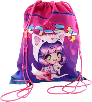 Мешок для сменной обуви Чиби обложка книги