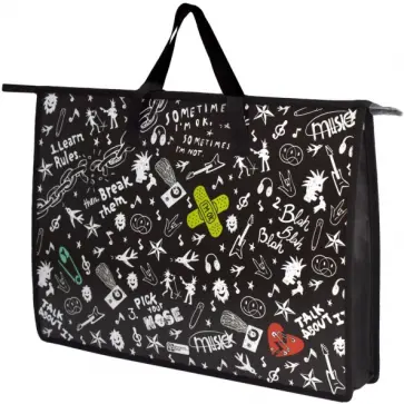 Папка для чертежей и рисунков пластиковая Панк, А3 обложка книги