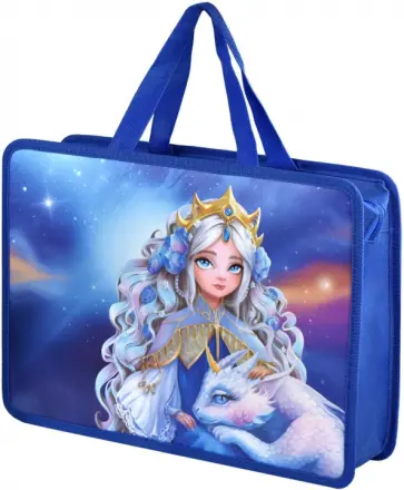 Папка для школьных тетрадей пластиковая Принцесса с драконом, А4 обложка книги