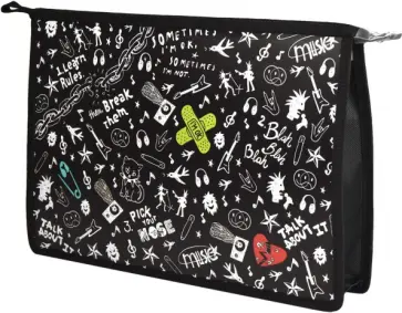 Папка для школьных тетрадей пластиковая Панк 2, А4 обложка книги