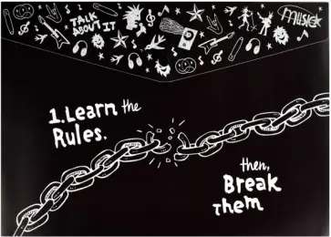 Папка для школьных тетрадей пластиковая Панк 2, А4 обложка книги