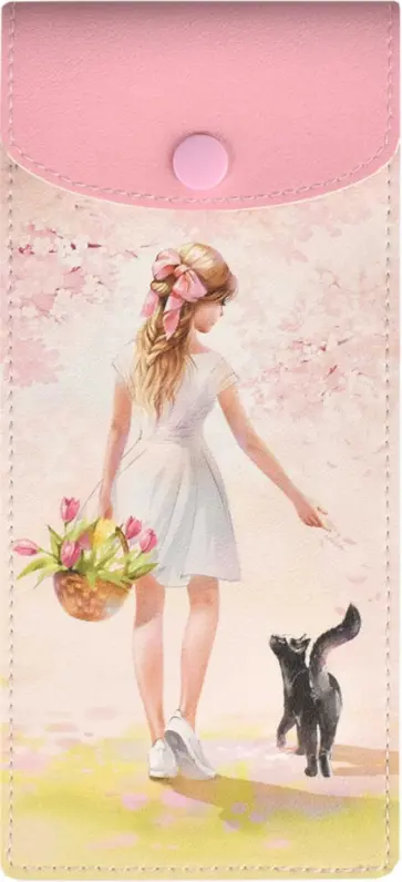 Пенал школьный Романтичные девушки обложка книги