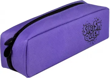 Пенал школьный, фиолетовый обложка книги