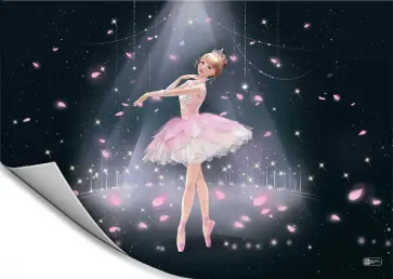 Плёнка цветная для уроков труда Балерина обложка книги