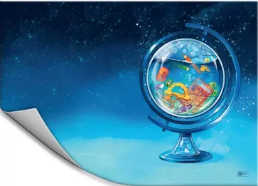 Плёнка цветная для уроков труда Глобус обложка книги