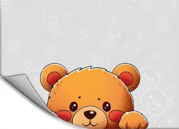 Плёнка цветная для уроков труда Мишка обложка книги