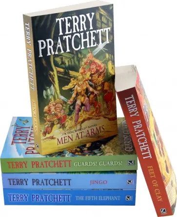 Terry Pratchett - Т. Пратчетт. Городская Стража. Книги 1-5 на английском языке обложка книги