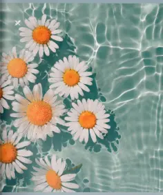 Тетрадь Floating Flowers, A5, 48 листов, клетка, в ассортименте обложка книги