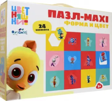 Цветняшки. Пазл-24 Форма и цвет обложка книги