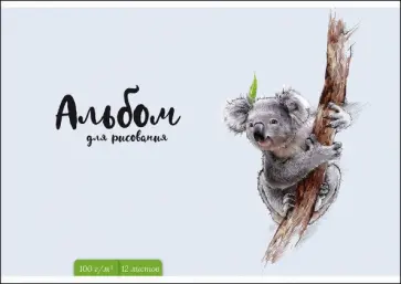 Альбом для рисования Коала, 12 листов обложка книги