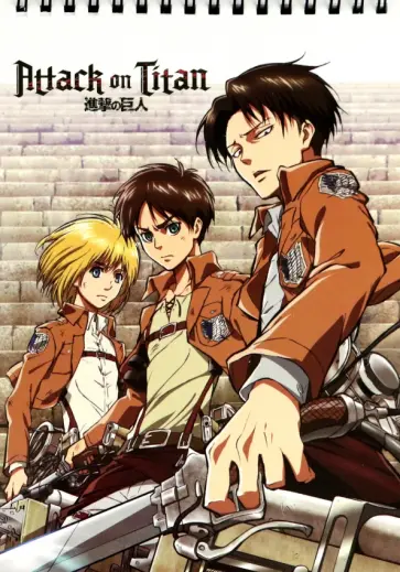 Творческий блокнот cо стикерами Атака Титанов. Отряд, А5 обложка книги