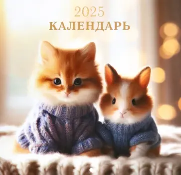 Календарь на 2025 год Пушистые друзья Календарь на 2025 год Пушистые друзья обложка книги