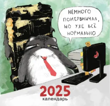 Календарь на 2025 год Немного психанул обложка книги