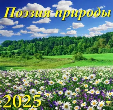 Календарь настенный на 2025 год Поэзия природы обложка книги