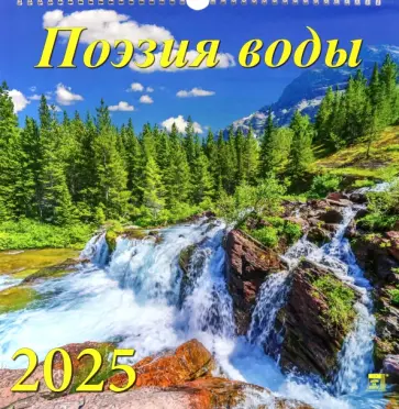 Календарь настенный на 2025 год Поэзия воды обложка книги