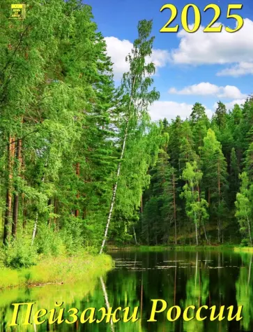Календарь настенный на 2025 год Пейзажи России обложка книги