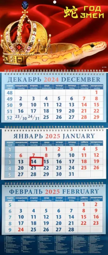 Календарь квартальный на 2025 год Год змеи Календарь квартальный на 2025 год Год змеи обложка книги