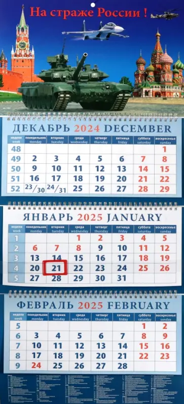 Календарь квартальный на 2025 год На страже России! Календарь квартальный на 2025 год На страже России! обложка книги