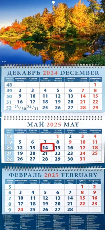 Календарь квартальный на 2025 год Очарование осени Календарь квартальный на 2025 год Очарование осени обложка книги